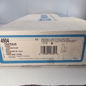 Moen 4904 Chateau Chrome 1 Handle Bar Faucet